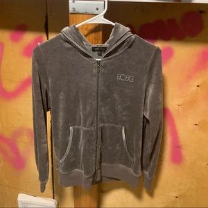 Velour track suit zip up